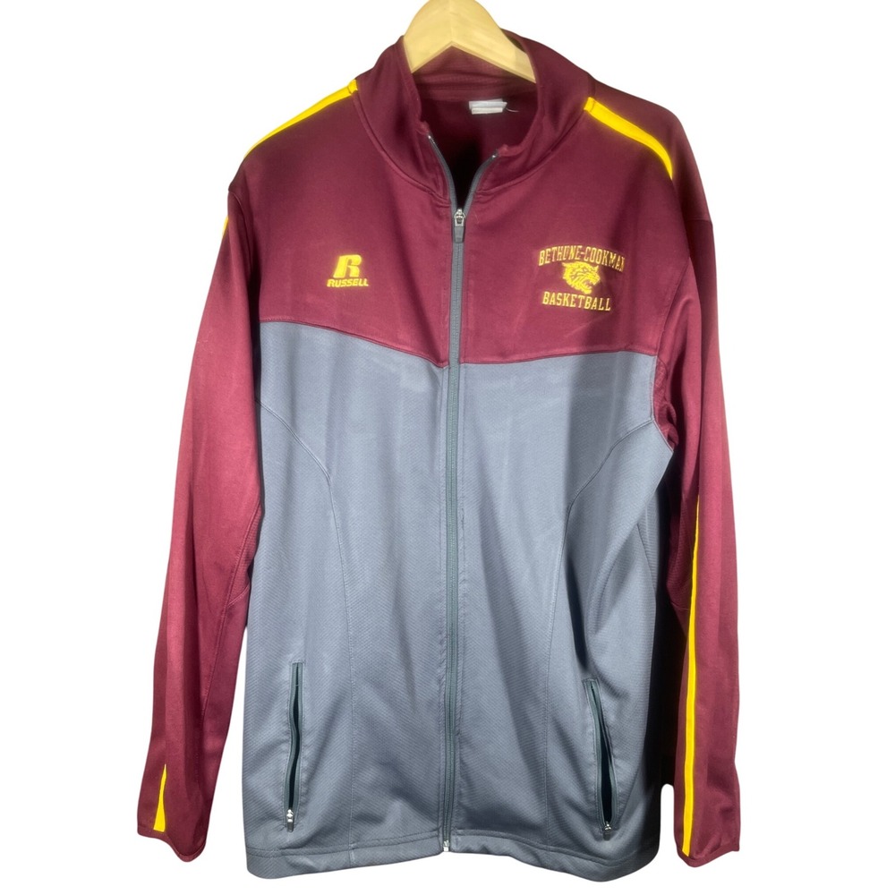 Russell Athletic Betheme Cookman Wildcats Basketball Jacket Mens Large